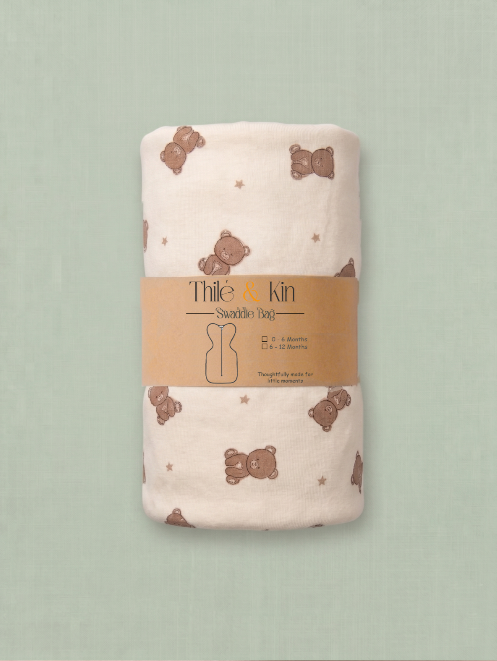 Sleep Swaddle - Brown Bear - Image 2