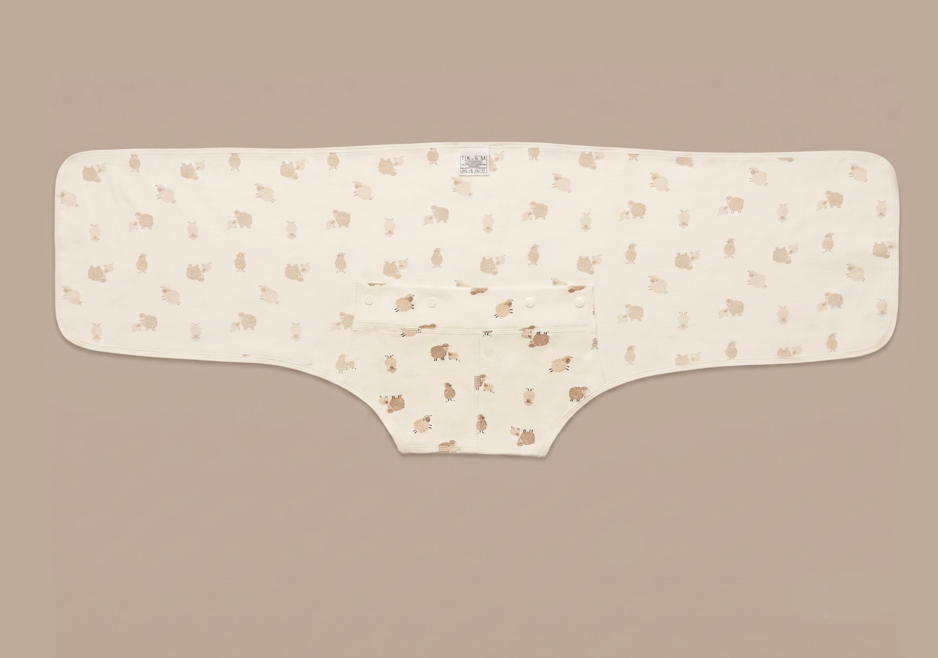 Easy Wrap Swaddle - Brown Sheep (0-3 Months)